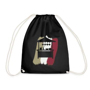 Fast Food Food Food Truck Burgers - Drawstring Bag - black - Front
