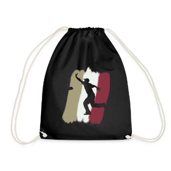 Tournoi de règles de Cornhole - Sac de sport léger - noir - Devant