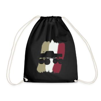 Monster Truck Off-Road Vehicles - Drawstring Bag - black - Front