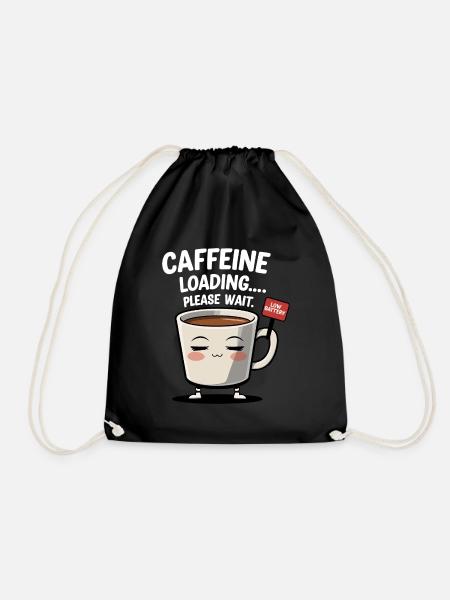 Caffeine Loading - Low Battery - Turnbeutel - Schwarz