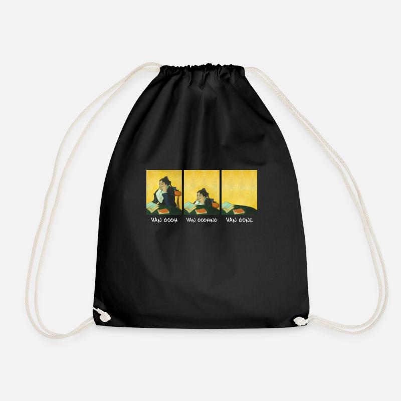 Lustiges Van Gogh Van Goghing Van Gone - Turnbeutel - Schwarz