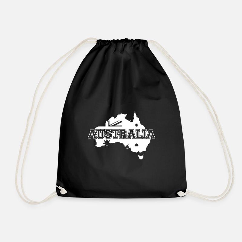 australia - Australien - Turnbeutel - Schwarz