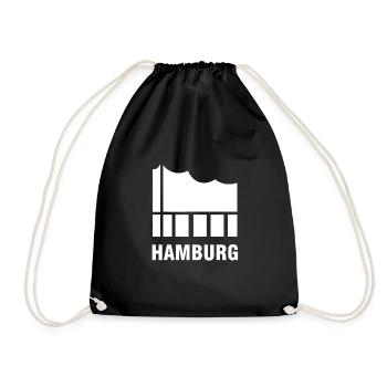 The concert hall of the Elbphilharmonie - Drawstring Bag - black - Front
