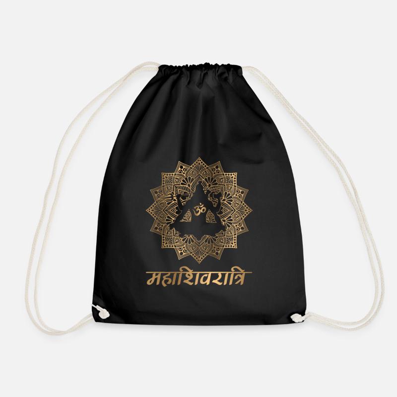 SHIVA MANDALA GOLD - Turnbeutel - Schwarz
