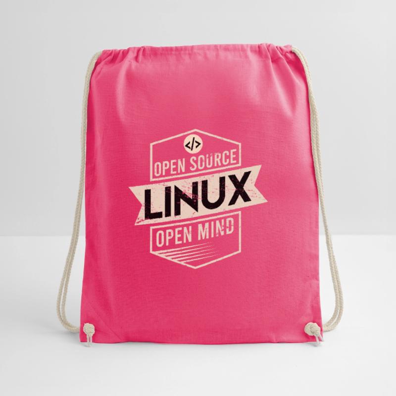 Open Source Open Mind Linux Betriebssystem Turnbeutel
