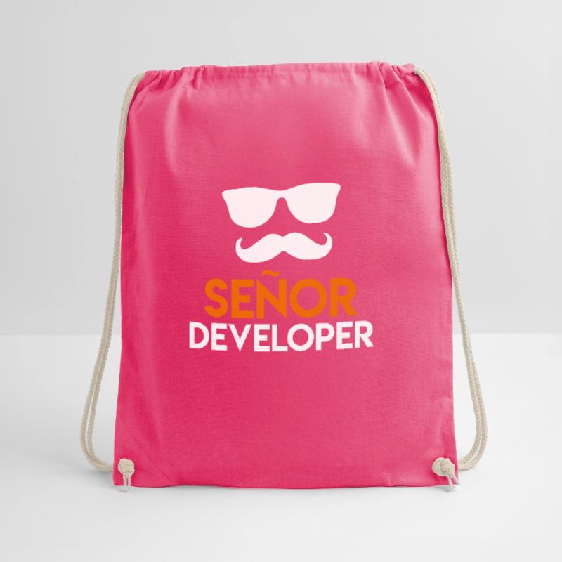 Senor Developer Programmer Developer Nerd Drawstring Bag