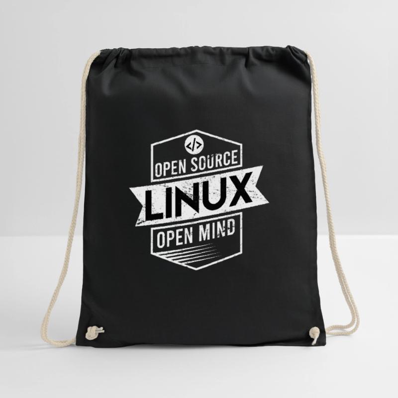 Programmers Linux Gift Open Source Drawstring Bag