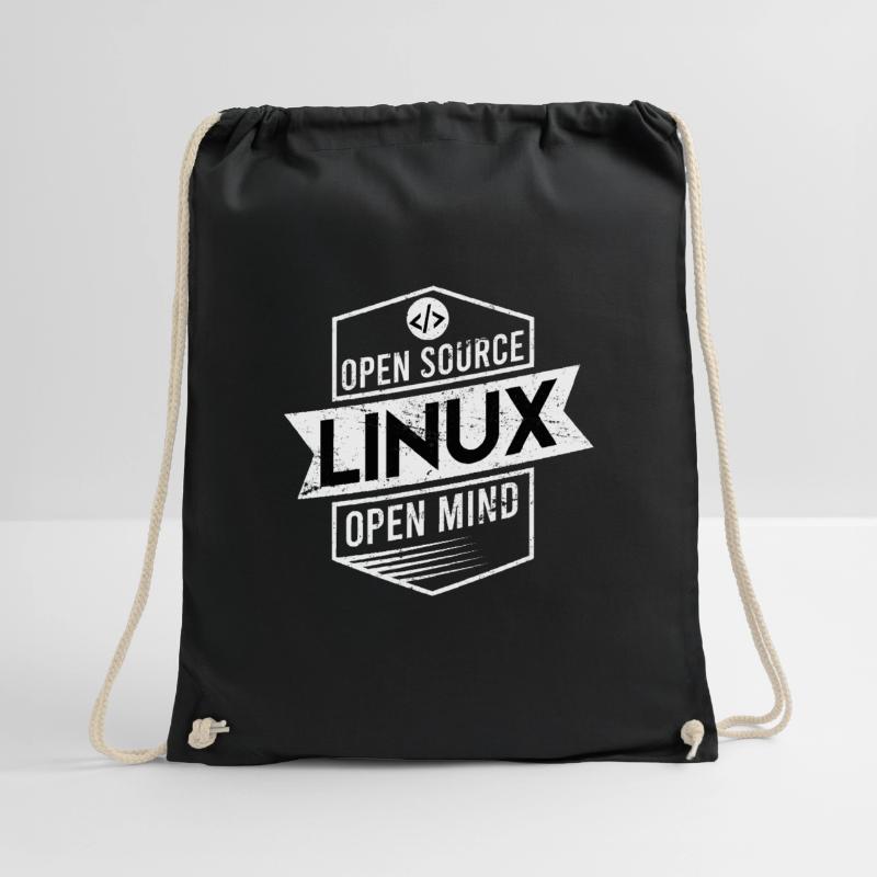 Programmierer Linux Geschenk Open Source Turnbeutel