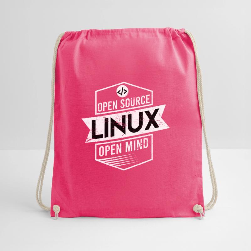 Programmers Linux Gift Open Source Drawstring Bag