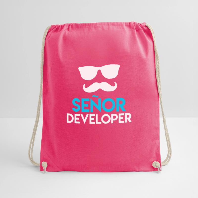 Senor Developer Computer Scientist Nerd Developer Drawstring Bag