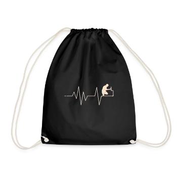 Plant mechanic sanitary, heating and air conditioning technology - Drawstring Bag - black - Front