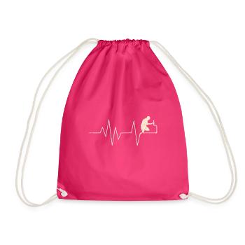 Anlagenmechaniker Sanitär- Heizungs- Klimatechnik - Turnbeutel - Fuchsia - Vorne