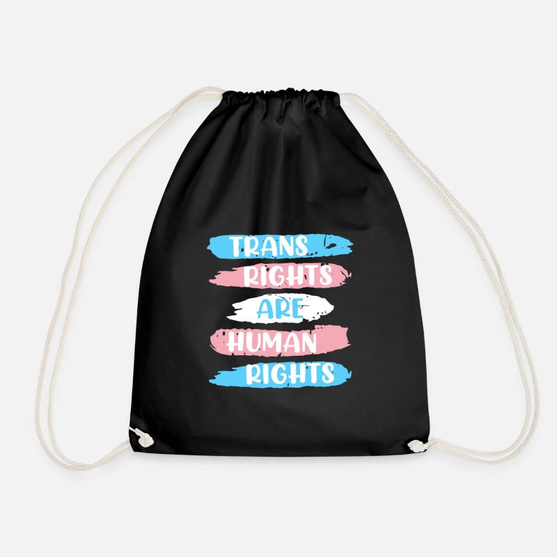 Trans Rights are Human Rights Transgender - Turnbeutel - Schwarz
