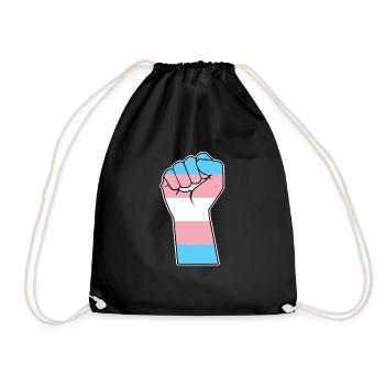Drapeau transgenre Transsexuel Faust Trans Pride - Sac de sport léger - noir - Devant