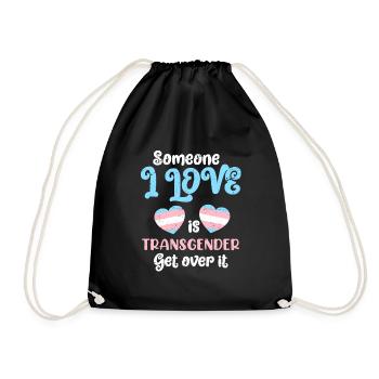 Transsexualität Transgender Spruch Trans Liebe - Turnbeutel - Schwarz - Vorne