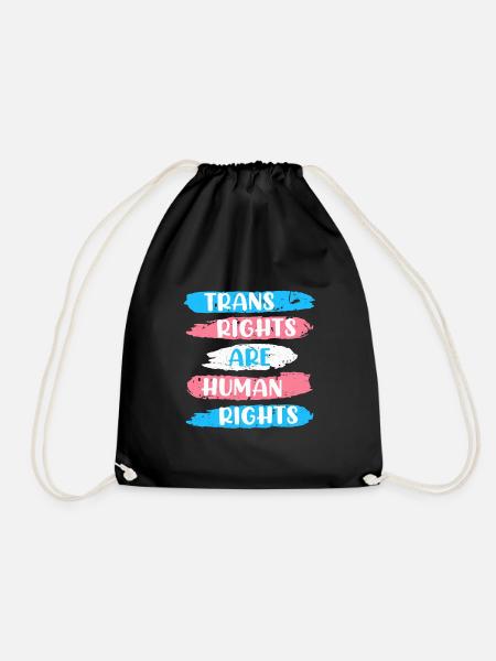 Trans Rights are Human Rights Transsexuell - Turnbeutel - Schwarz