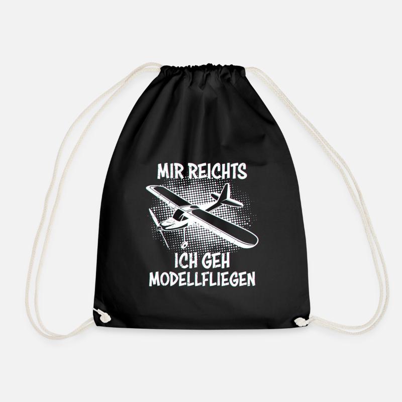 Mir reichts ich geh Modellfliegen Modellflugzeug - Turnbeutel - Schwarz