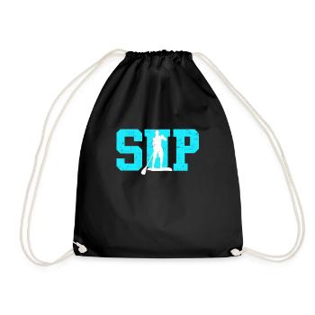 SUP stand up paddle lettrage logo paddle - Sac de sport léger - noir - Devant