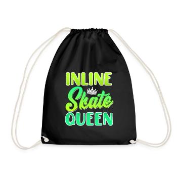 Inliner Frauen Geschenk Inline Skate Queen - Sac de sport léger - noir - Devant