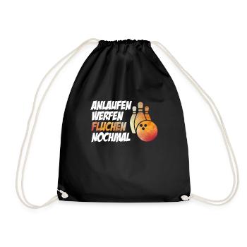 Lancer de lancer des jurons encore drôles bowling - Sac de sport léger - noir - Devant