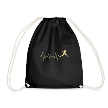 Disc Golf Battement de coeur Discgolf ECG fréquence cardiaque - Sac de sport léger - noir - Devant
