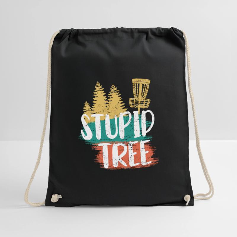 Stupid Tree Disc golf Gift Disc Golf Drawstring Bag