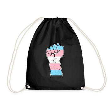 LGBT Pride Transsexuel Faust Transgenre Drapeau - Sac de sport léger - noir - Devant