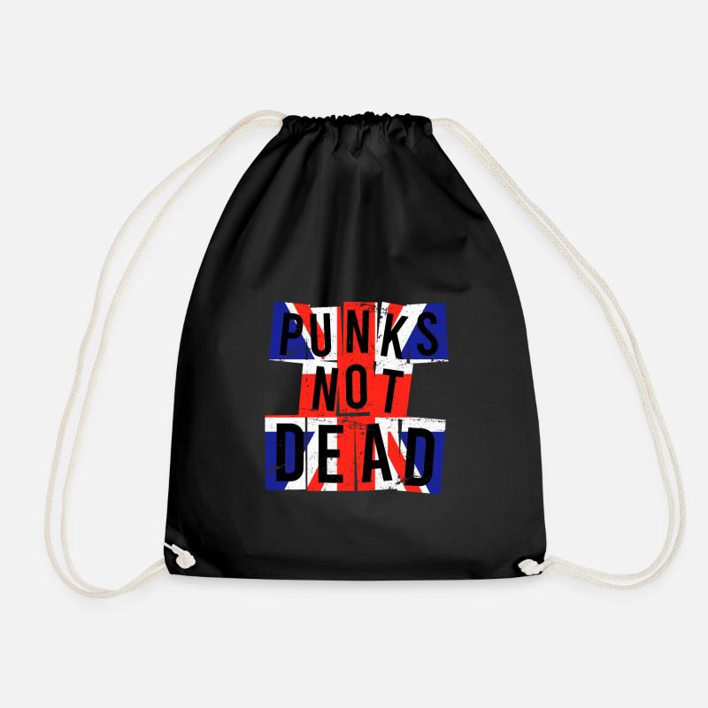 Punks not dead Punker England Großbritannien - Turnbeutel - Schwarz