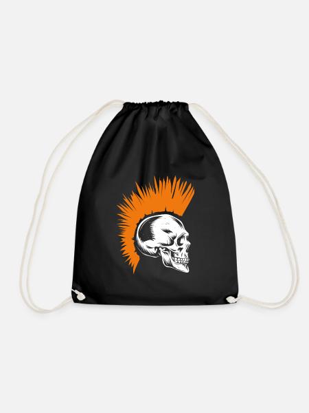 Rockmusik Punk Rock Totenkopf Skelett - Turnbeutel - Schwarz
