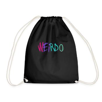 Weirdo Rock Music Punk Rock Gothic Emo Kawaii Weird - Drawstring Bag - black - Front