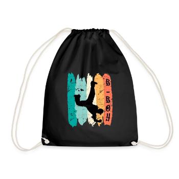 B-Boy Breakdancer Street Art Urban Danse Hip Hop - Sac de sport léger - noir - Devant