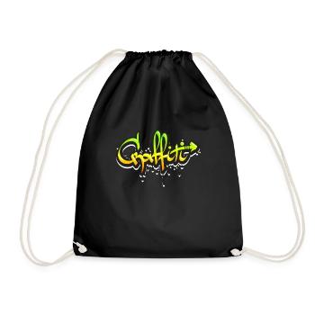 graffiti - Drawstring Bag - black - Front