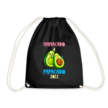 Futurs parents Mamacado et papacado bébé 2022 - Sac de sport léger - noir - Devant