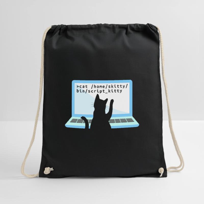 Katze als Programmierer Coder Katzenbesitzer Turnbeutel