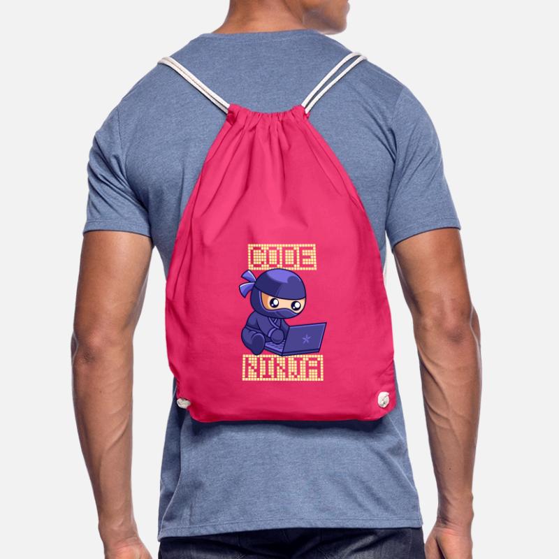 Code Ninja Coder Sofware Entwickler Programmierer Turnbeutel