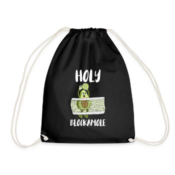 Holy Blockamole Volleyball Block Sport - Turnbeutel - Schwarz - Vorne