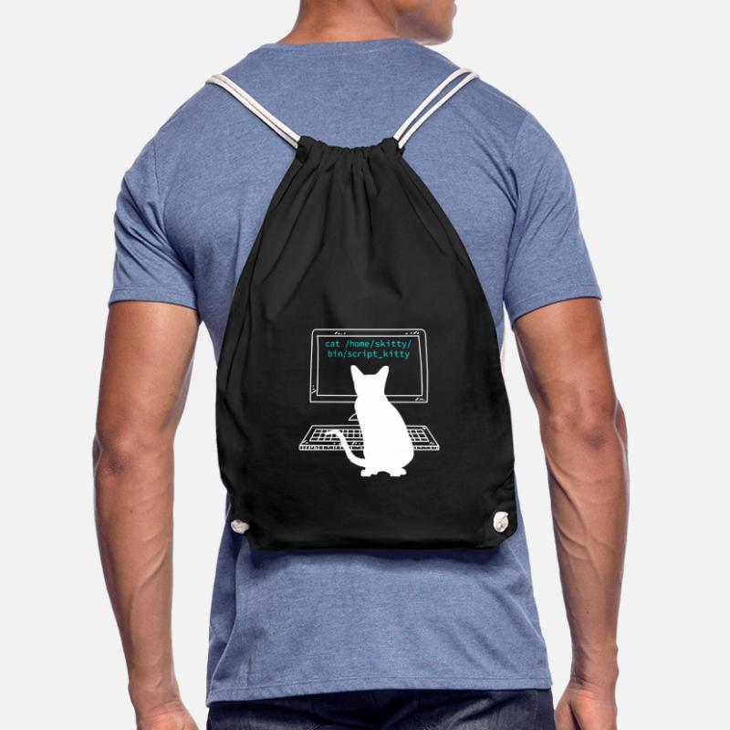 Cat Owner Programmer Coder Computer Scientist Drawstring Bag