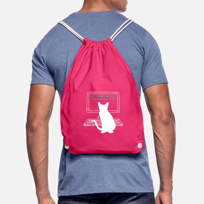 Cat Owner Programmer Coder Computer Scientist Drawstring Bag