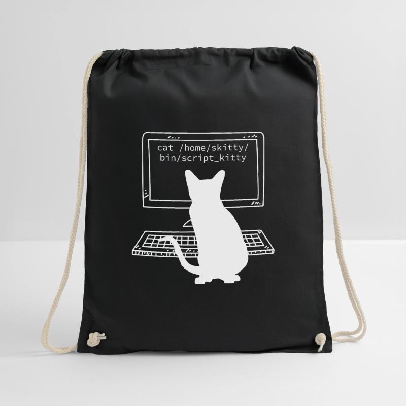 Programmer Coder Computer Scientist Fun Cats Drawstring Bag