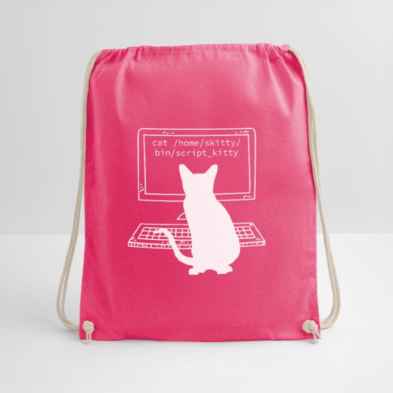 Programmierer Coder Informatiker Spaß Katzen Turnbeutel