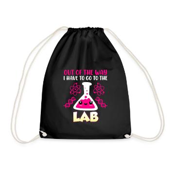 Le sort des laborantins je dois aller au labo - Sac de sport léger - noir - Devant