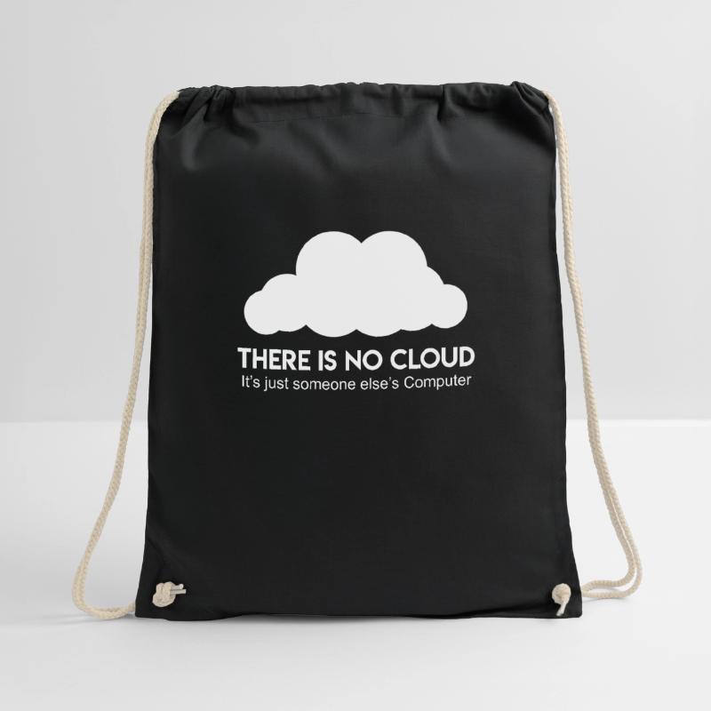 Server Cloud Saying Computer Scientist Coder Drawstring Bag