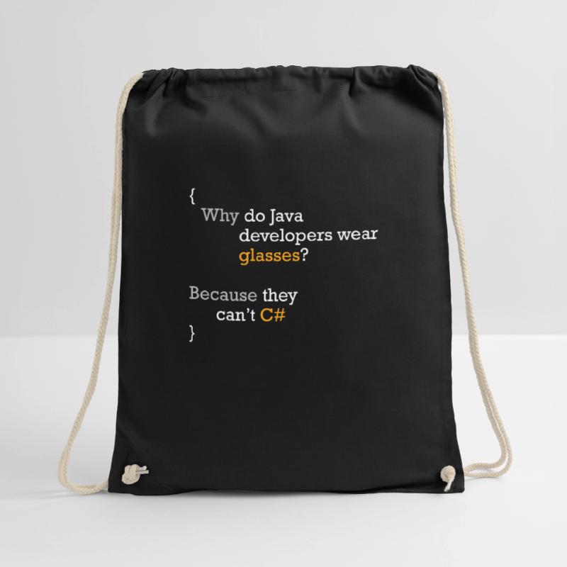 C# Code blague programmeur Hacker C Sharp Coder Sac de sport léger