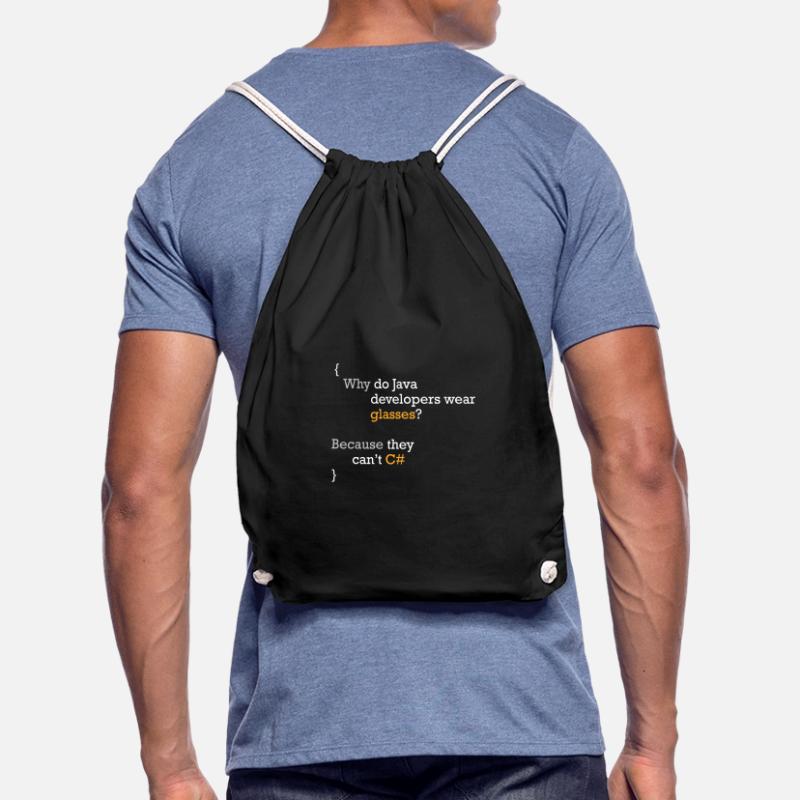 C# Code blague programmeur Hacker C Sharp Coder Sac de sport léger