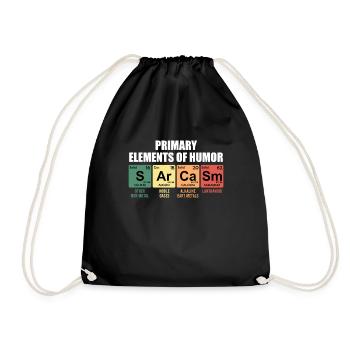 Primary Elements of humor symboles elements - Sac de sport léger - noir - Devant