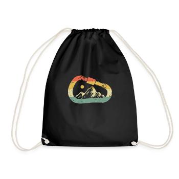 Escalade Karabiner Salle d’escalade Montagnes Escalade rocheuse - Sac de sport léger - noir - Devant