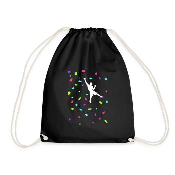 Climbing handles Climbing Bouldering Bouldering Hall - Drawstring Bag - black - Front
