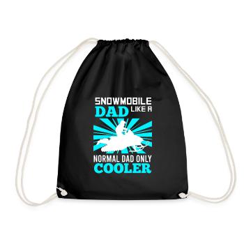 Motoneigiste cool père motoneige Snowmobile - Sac de sport léger - noir - Devant