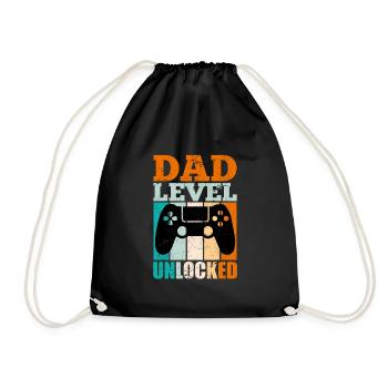 Dad-to-be 2022 Father-to-be - Drawstring Bag - black - Front