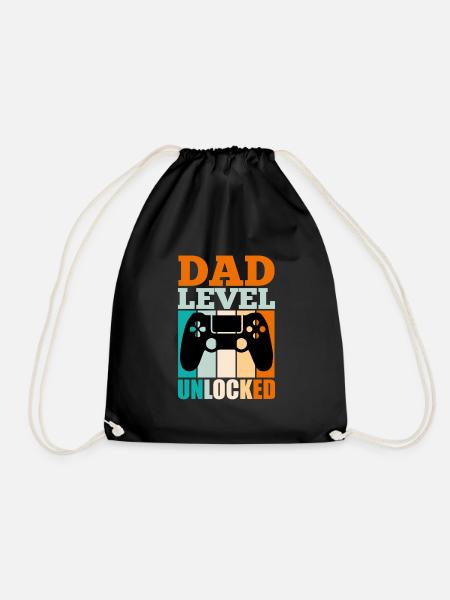 Dad Level unlocked werdender Papa 2022 Gaming - Sportstaske - sort